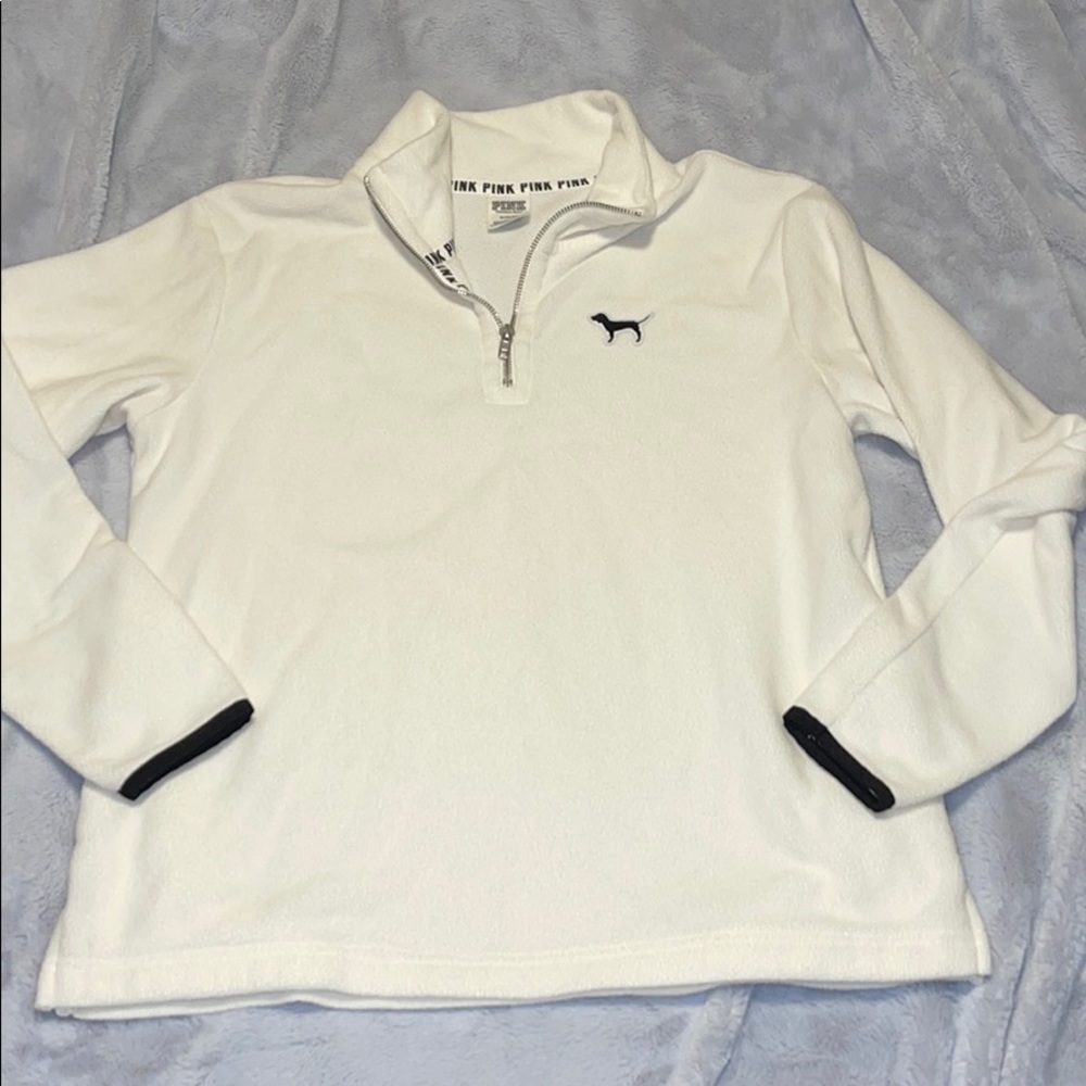 Pink Victoria Secret size medium quarter zip